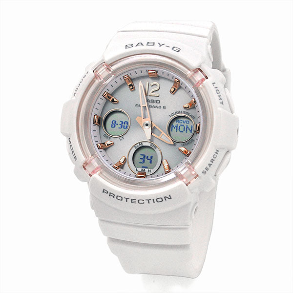 ギフト プレゼント 祝い 腕時計 g-shock レディース CASIO BABY-G カシオ 電波ソーラー 腕時計 ベビーG BGA-2800-7AJF gショック レディース 女性 女子 ホワイト 白 アナログ