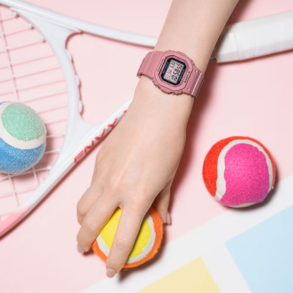 電池交換不要 腕時計 レディース 電波 ソーラー 防水 baby-g 女子 BABY-G 電波時計 デジタル CASIO BGD-5650-4JF