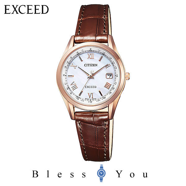 CITIZEN EXCEED シチズン 電波ソーラー レディース 腕時計 エクシード ES9372-08W 110,0