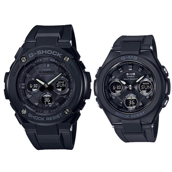 CASIO G-SHOCK BABY-G カシオ ソーラー電波 ペアウォッチ Gショック&ベビーG G-STEEL GST-W300G-1A1JF-MSG-W100G-1AJF 72,0