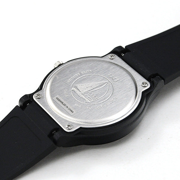 シチズン Q&Q 腕時計 アナログ 防水 ウレタンベルト V06A-018VK 10気圧防水 キューアンドキュー ネコポス配送