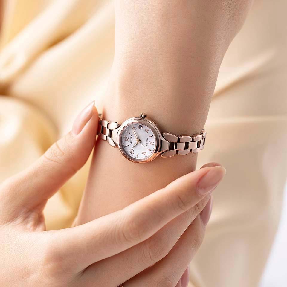 エコドライブ [シチズン]CITIZEN 腕時計 EXCEED エクシード Eco-Drive エコ・ドライブ 電波時計 チタニウムコレクション ES9472-54W 120.0 レディース【お取り寄せ品】