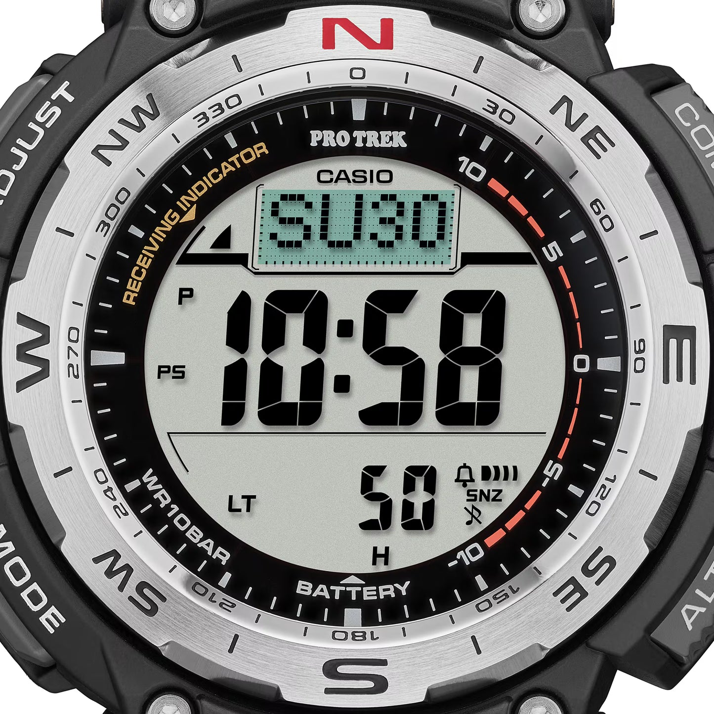 プロトレック クライマーライン 電波ソーラー デジタル PRW-3400-1JF 40,0● 方位 高度 気圧 温度 計測 トリプルセンサー カシオ 腕時計 メンズ グラフ表示 見やすい 10気圧防水 【お取り寄せ品】