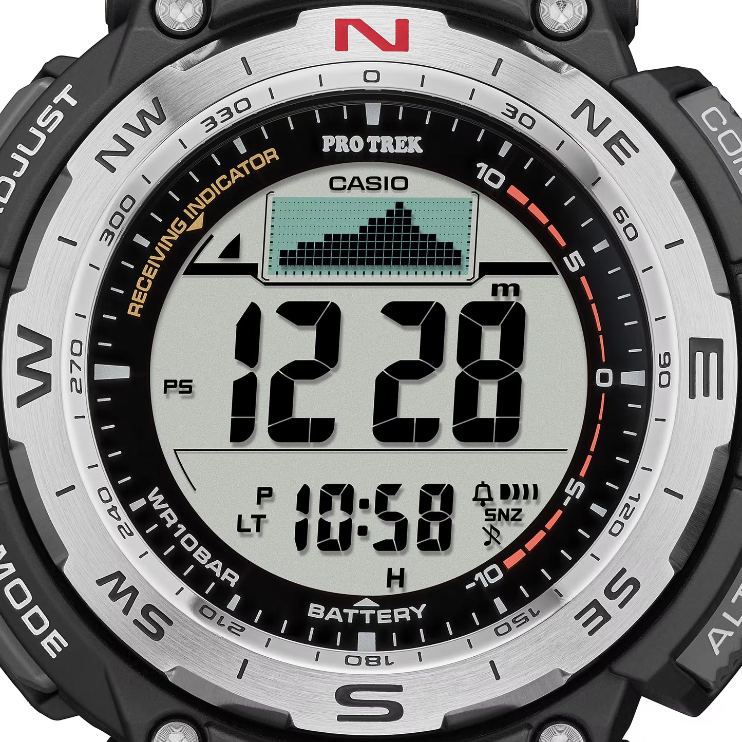 プロトレック クライマーライン 電波ソーラー デジタル PRW-3400-1JF 40,0● 方位 高度 気圧 温度 計測 トリプルセンサー カシオ 腕時計 メンズ グラフ表示 見やすい 10気圧防水 【お取り寄せ品】