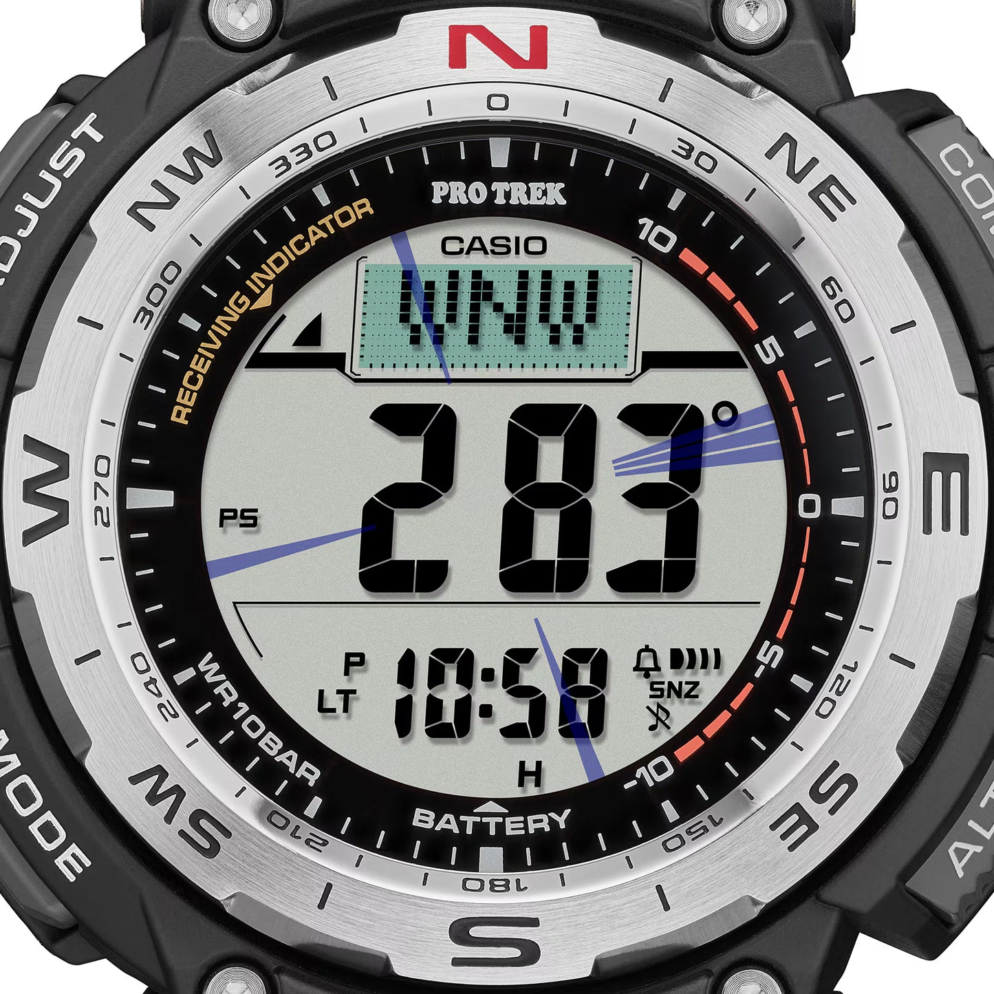 プロトレック クライマーライン 電波ソーラー デジタル PRW-3400-1JF 40,0● 方位 高度 気圧 温度 計測 トリプルセンサー カシオ 腕時計 メンズ グラフ表示 見やすい 10気圧防水 【お取り寄せ品】