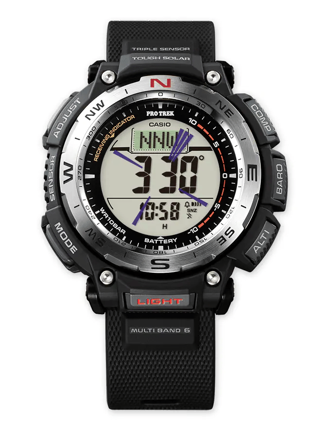 プロトレック クライマーライン 電波ソーラー デジタル PRW-3400-1JF 40,0● 方位 高度 気圧 温度 計測 トリプルセンサー カシオ 腕時計 メンズ グラフ表示 見やすい 10気圧防水 【お取り寄せ品】