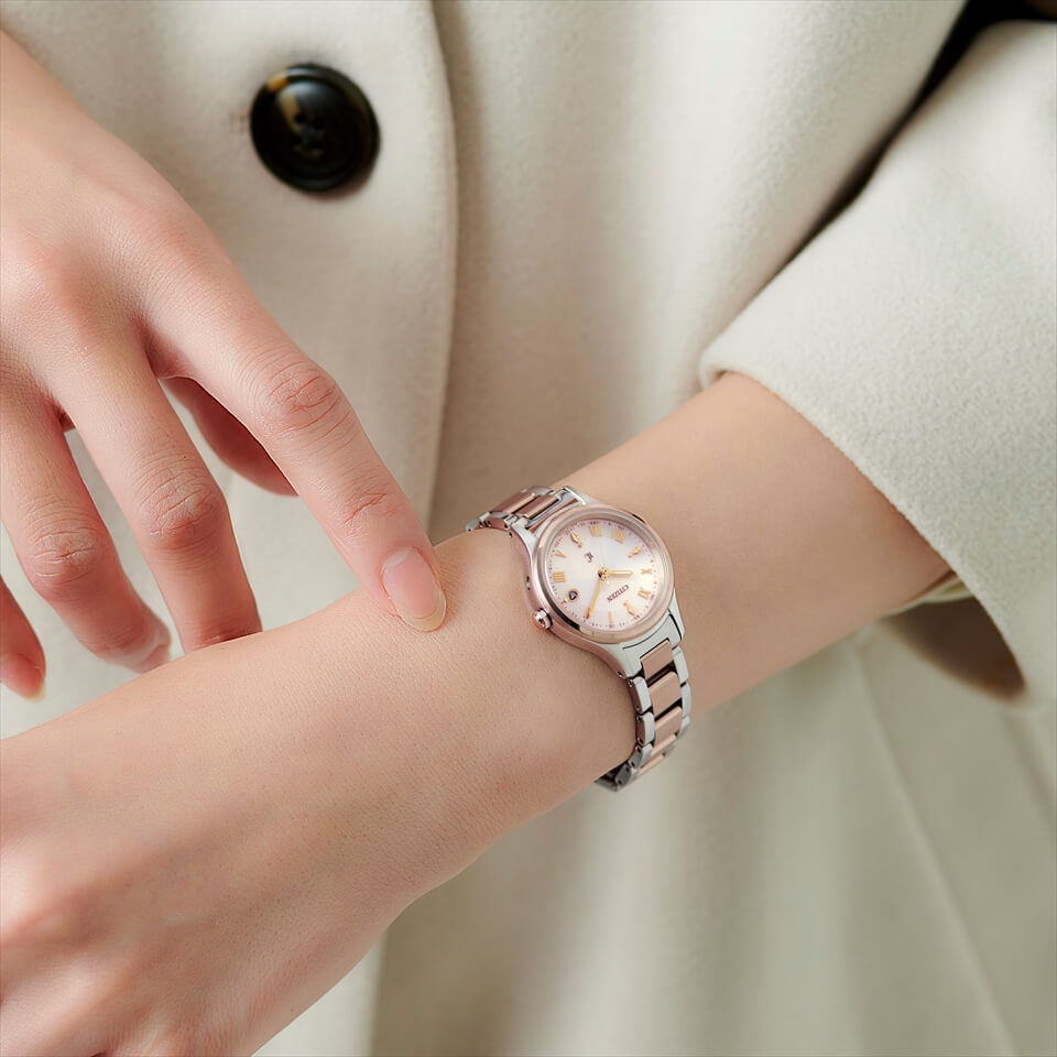 北川景子さん着用コマーシャルモデル クロスシー CITIZEN XC シチズン ソーラー電波 腕時計 レディース ES9496-64W【お取り寄せ品】