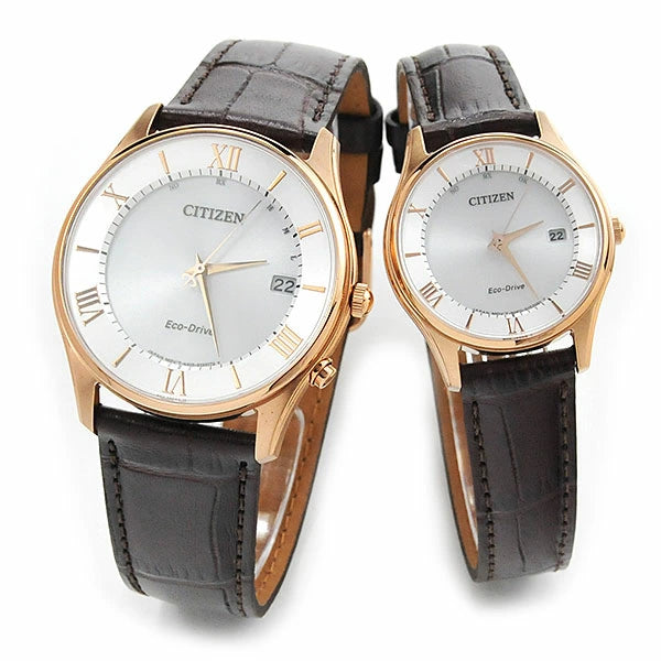 CITIZEN COLLECTION シチズンコレクション ソーラー電波 ペアウォッチ AS1062-08A-ES0002-06A 76,0　革ベルト