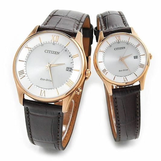 CITIZEN COLLECTION シチズンコレクション ソーラー電波 ペアウォッチ AS1062-08A-ES0002-06A 76,0　革ベルト