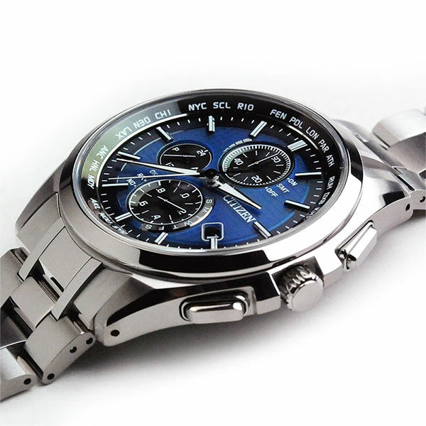 シチズン アテッサ 電波 ソーラー  メンズ 腕時計 AT8040-57L CITIZEN ATTESA   エコドライブ 120,0 【お取り寄せ品】