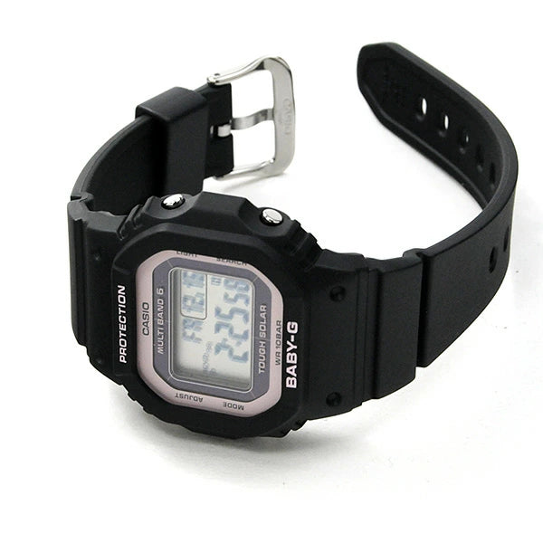 電池交換不要 腕時計 レディース 電波 ソーラー 防水 baby-g  女子 BABY-G  電波時計 デジタル CASIO BGD-5650-1BJF