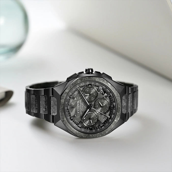 メンズ 腕時計  シチズン アテッサ GPS 電波時計 エコドライブ クロノグラフ スーパーチタニウム  CITIZEN ATTESA  F950 SPACESHIP Black Crystalized Titanium CC4107-80H 350,0 2026年7月 【正規品】 日本製  電波ソーラー 光発電