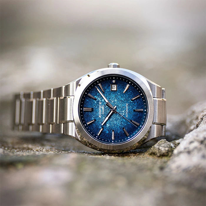 CASIO EDIFICE エディフィス EFK-200D-2AJF 50.0 2026年7月 AUTOMATIC 自動巻き メカニカル サファイアガラス シースルーバック 10気圧防水 メンズ 腕時計 国内正規品