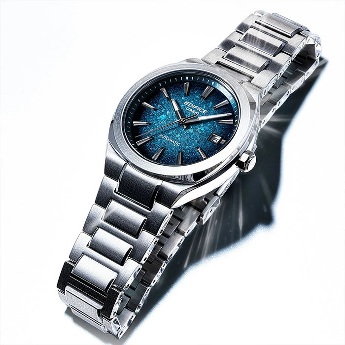 CASIO EDIFICE エディフィス EFK-200D-2AJF 50.0 2026年7月 AUTOMATIC 自動巻き メカニカル サファイアガラス シースルーバック 10気圧防水 メンズ 腕時計 国内正規品