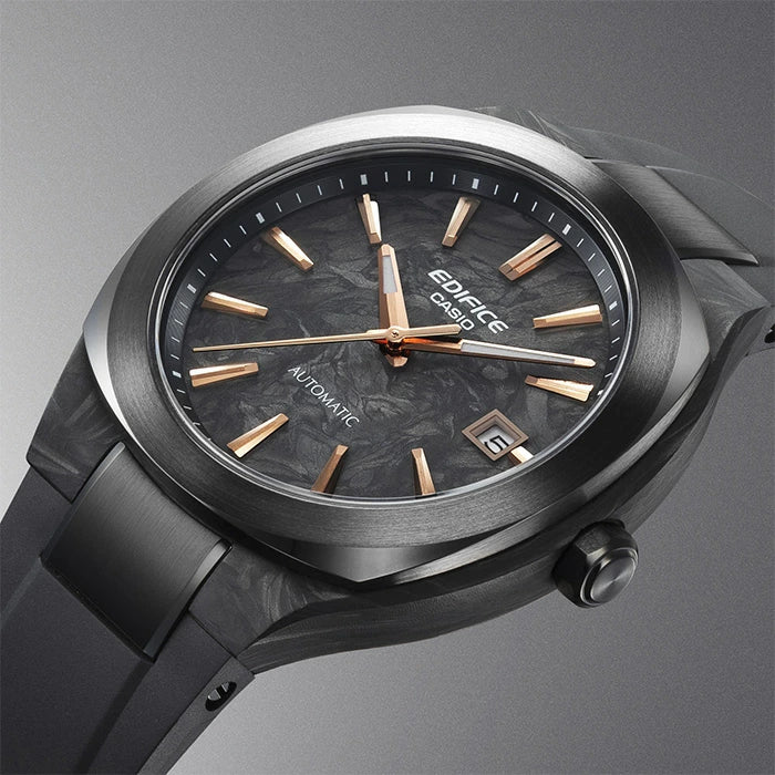 CASIO EDIFICE エディフィス EFK-200XPB-1AJF 68.0 2026年7月 CASIO AUTOMATIC 自動巻き メカニカル フォージドカーボン サファイアガラス シースルーバック 10気圧防水 メンズ 腕時計 国内正規品