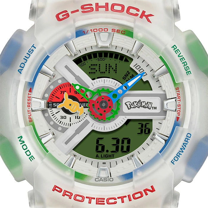 CASIO G-SHOCK Gショック GA-110PKM-7AJR 30.0 2026年7月17日発売 ポケモン ピカチュウ コラボレーションモデル アナデジ 20気圧防水 メンズ 腕時計 国内正規品
