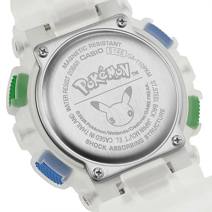 CASIO G-SHOCK Gショック GA-110PKM-7AJR 30.0 2026年7月17日発売 ポケモン ピカチュウ コラボレーションモデル アナデジ 20気圧防水 メンズ 腕時計 国内正規品
