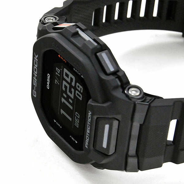 G-SHOCK  国内正規品 GBD200 G-SQUAD  Gショック ジースクワッド GBD-200-1JF (23-9)オールブラック 黒 腕時計 メンズ CASIO カシオ  Bluetooth&reg;でスマートフォンとリンク ランニングにオススメ 加速度センサー 距離計測機能 バイブレーション機能 B10TCH