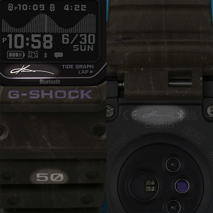 CASIO G-SHOCK Gショック GBX-H5600KI-5JR 46.0 2026年7月 G-LIDE Gライド 五十嵐カノア シグネチャーモデル Bluetooth タフソーラー 心拍計 メンズ 腕時計 国内正規品