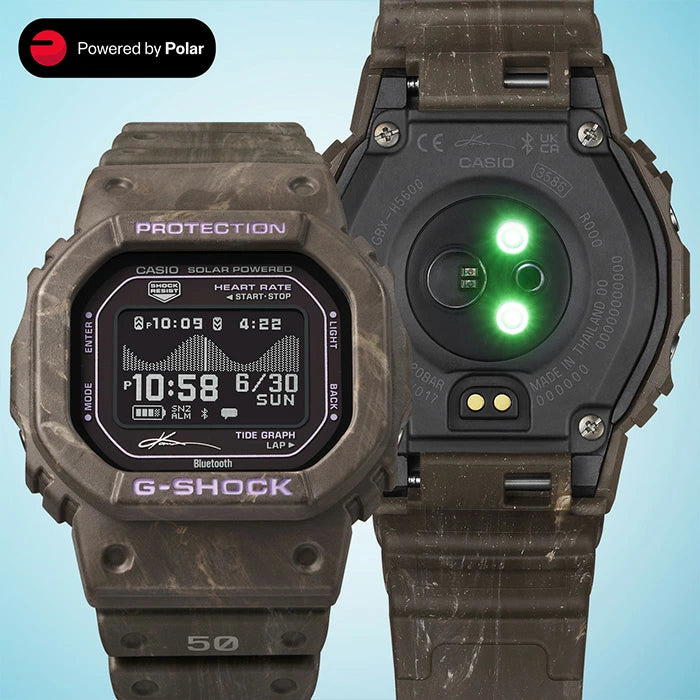 CASIO G-SHOCK Gショック GBX-H5600KI-5JR 46.0 2026年7月 G-LIDE Gライド 五十嵐カノア シグネチャーモデル Bluetooth タフソーラー 心拍計 メンズ 腕時計 国内正規品
