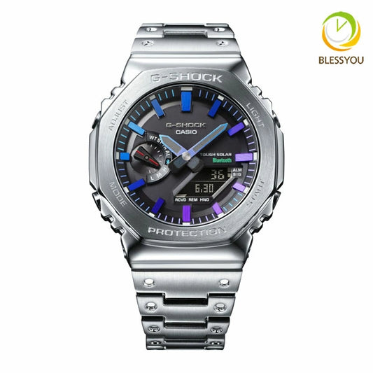 gショック ソーラー 腕時計 国内正規品  GM-B2100PC-1AJF 80,0  ジーショック ブラック シルバー アナログ 時計 g-shock ソーラー時計
