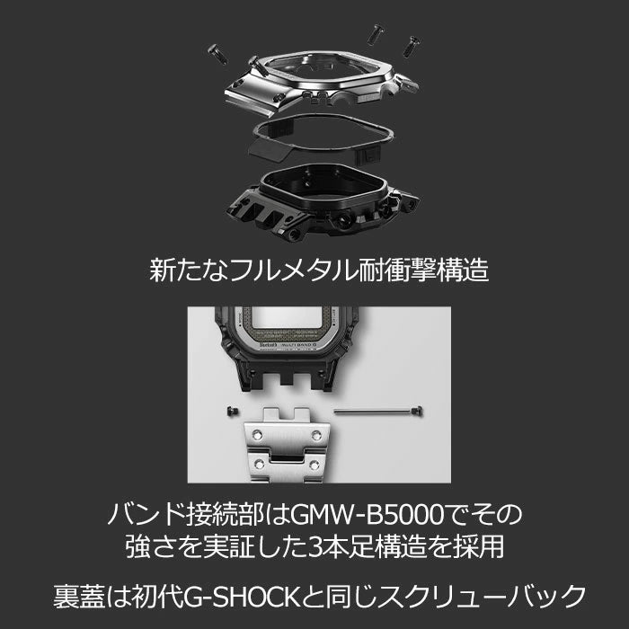 メンズ 腕時計 ソーラー 電波 Gショック gショック 電波 ソーラー  G-SHOCK  ソーラー電波 腕時計 メンズ CASIO カシオ GMW-BZ5000D-1JF (85.0) 2025年11月 ジーショック メタル