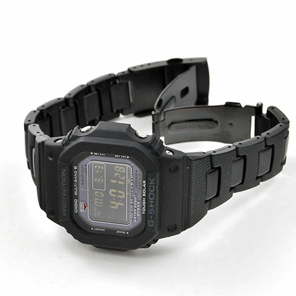 G-SHOCK メンズ ソーラー 電波 腕時計 国内正規品 メタルコアバンド フルブラック スクエアーデザイン casio g shock gショック GW-M5610UBC-1JF 26,0   5600系 ジーショック ブラック デジタル 時計 g-shock 電波時計