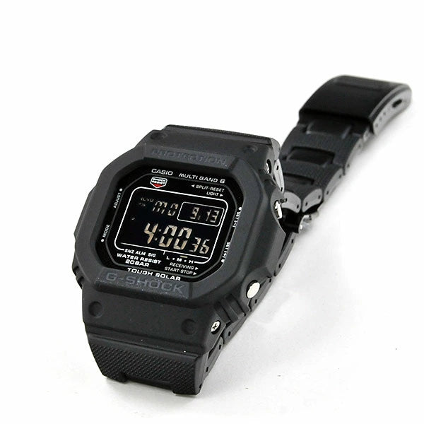 G-SHOCK メンズ ソーラー 電波 腕時計 国内正規品 メタルコアバンド フルブラック スクエアーデザイン casio g shock gショック GW-M5610UBC-1JF 26,0   5600系 ジーショック ブラック デジタル 時計 g-shock 電波時計