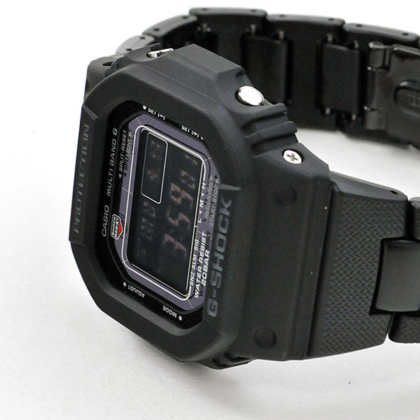 G-SHOCK メンズ ソーラー 電波 腕時計 国内正規品 メタルコアバンド フルブラック スクエアーデザイン casio g shock gショック GW-M5610UBC-1JF 26,0   5600系 ジーショック ブラック デジタル 時計 g-shock 電波時計
