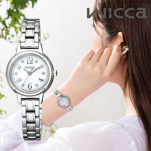 シチズン CITIZEN ウィッカ wicca ソーラーテック スワロフスキー・クリスタル レディース 腕時計 KH9-914-15