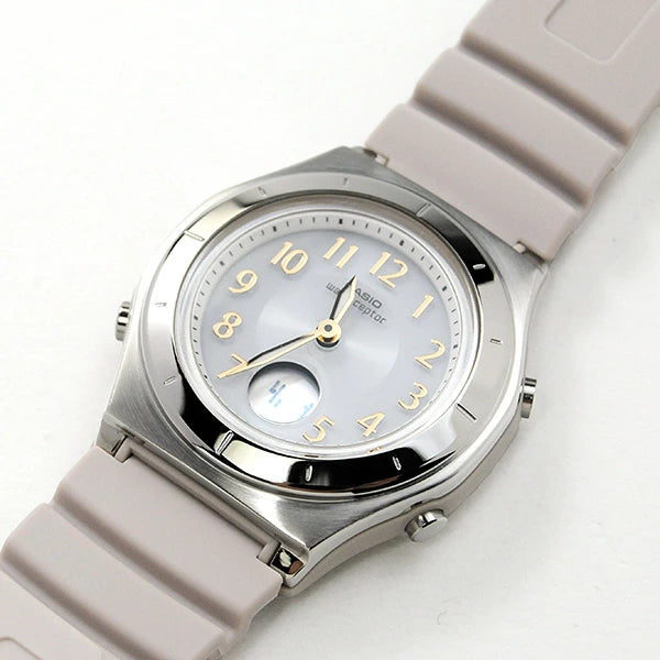 国内正規保証 カシオ レディース 腕時計 グレージュカラー ソーラー電波時計  casio LWA-M145-4AJF 22,0 CASIO  ウェーブセプター 女性用 電波ソーラー 防水 ランキング  ギフト 人気 国内正規品