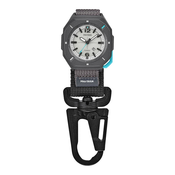 CASIO PRO TREK プロトレック PRJ-01AE-8JR 28.5 2026年7月 Hiker Line ハイカーライン ソーラー グレー カラビナ付 10気圧防水 メンズ レディース 腕時計 国内正規品