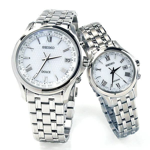 セイコー 腕時計 ソーラー電波 ドルチェ&エクセリーヌ ペアウォッチ SEIKO SADZ201-SWCW161 300,0 10ｎ