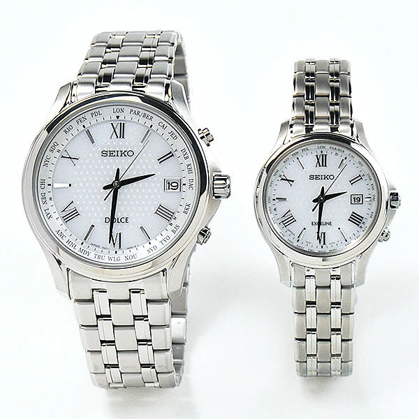 セイコー 腕時計 ソーラー電波 ドルチェ&エクセリーヌ ペアウォッチ SEIKO SADZ201-SWCW161 300,0 10ｎ