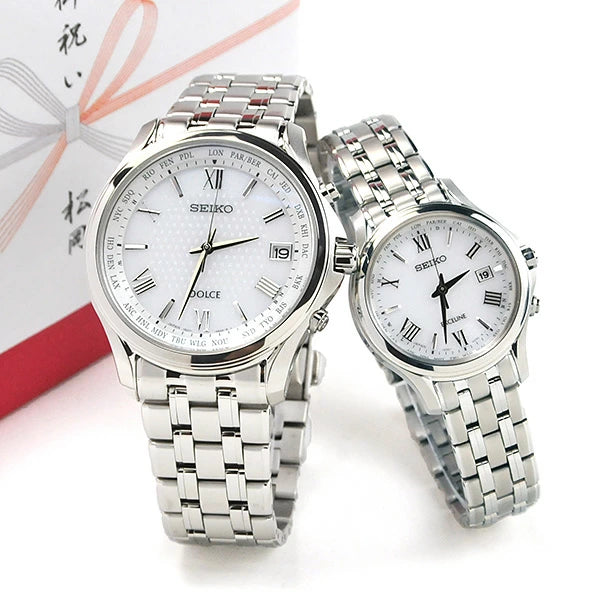 セイコー 腕時計 ソーラー電波 ドルチェ&エクセリーヌ ペアウォッチ SEIKO SADZ201-SWCW161 300,0 10ｎ