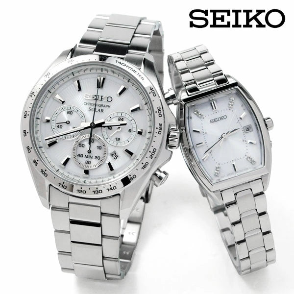 SEIKO さりげないペアウォッチ ソーラー駆動 SBPY179-SWFH143 [87,0]  セイコーセレクション  腕時計 ペア 光発電 ソーラー時計 喜ばれる贈り物 お祝いに 記念に ペア