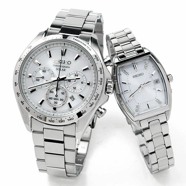 SEIKO さりげないペアウォッチ ソーラー駆動 SBPY179-SWFH143 [87,0]  セイコーセレクション  腕時計 ペア 光発電 ソーラー時計 喜ばれる贈り物 お祝いに 記念に ペア