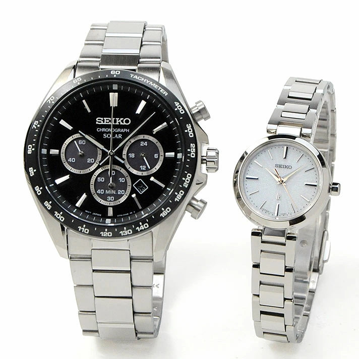 さりげないペアウォッチ SEIKO ソーラー SBPY185-SSVR139  91,0  セイコー  腕時計 ペア 光発電 ソーラー時計 喜ばれる贈り物 お祝いに 記念に ペアギフト 人気 おそろい ファッション