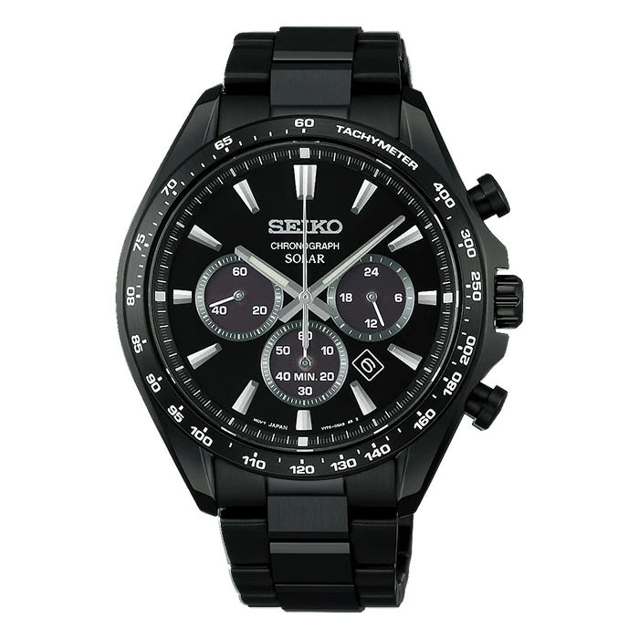 さりげないペアウォッチ SEIKO ソーラー SBPY187-SSVR141 [96,0]  セイコー  腕時計 オールブラック 黒 フルブラック ペア 光発電 ソーラー時計 喜ばれる贈り物 お祝いに 記念に ペアギフト 人気 クール ファッション