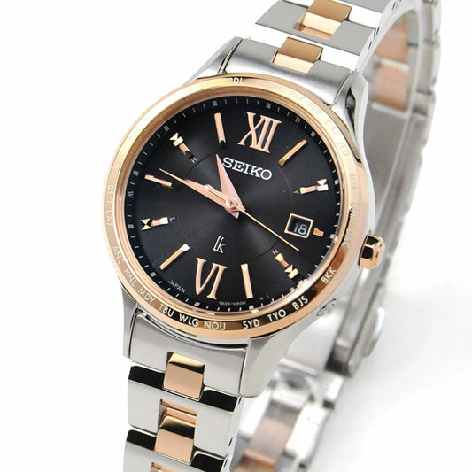 セイコー ルキア 腕時計 レディース ソーラー電波修正  SEIKO LUKIA SSVV090 [68,0] ダークチョコ色文字盤 電波ソーラー