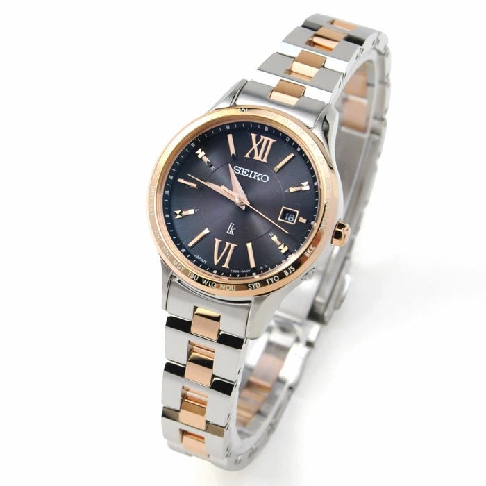 セイコー ルキア 腕時計 レディース ソーラー電波修正  SEIKO LUKIA SSVV090 [68,0] ダークチョコ色文字盤 電波ソーラー