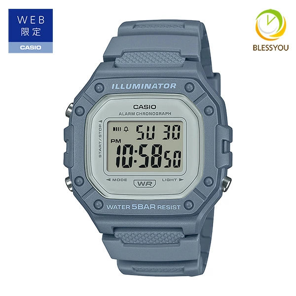 WEB限定モデル CASIO デジタル 腕時計 メンズ  W-218HC-2AJF 3,0 2025年2月 ネコポス配送 数量限定入荷 チープカシオ 5気圧防水 電池寿命7年 男女兼用