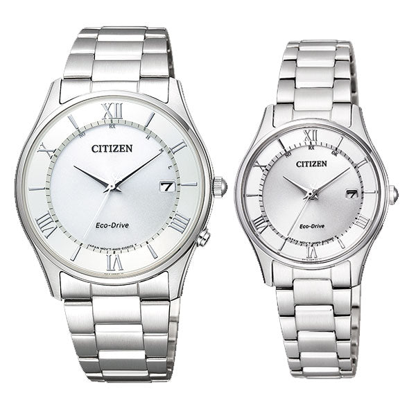 CITIZEN COLLECTION シチズンコレクション ソーラー電波 ペアウォッチ AS1060-54A-ES0000-79A 80,0　シルバー
