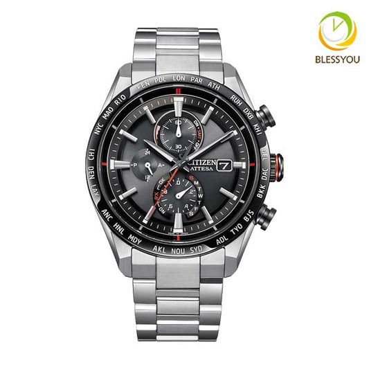 シチズン アテッサアクトライン  AT8189-61E  CITIZEN ATTESA エコドライブ ソーラー 電波時計 腕時計 メンズ 130