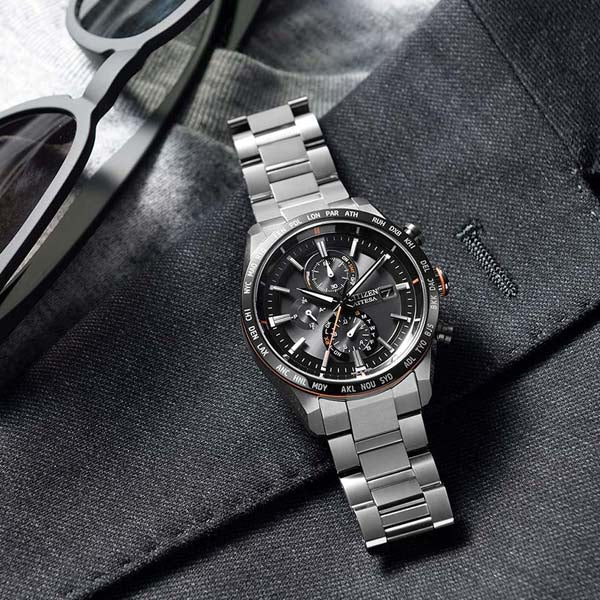シチズン アテッサアクトライン  AT8189-61E  CITIZEN ATTESA エコドライブ ソーラー 電波時計 腕時計 メンズ 130