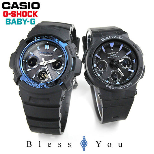 ペアウォッチ Gショック & ベビーG 電波ソーラー G-SHOCK BABY-G AWG-M100A-1AJF-BGA-2500-1AJF 45,0