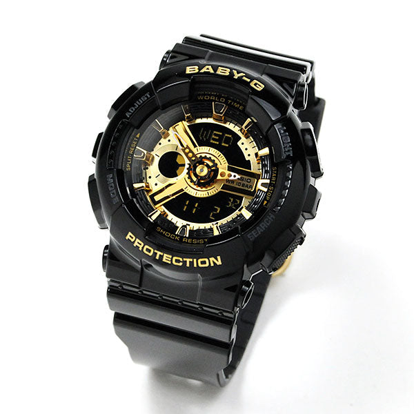 ジーショック ペアウォッチ GA-110GB-1AJF × BA-110X-1AJF 34,0 G－SHOCK 腕時計 ペア カップル ウォッチ Black × Gold ブラック ゴールド