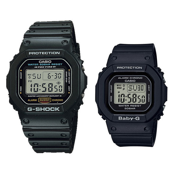 ペアウォッチ ジーショック Gショック ベビーＧ デジタル DW-5600E-1JF-BG-560-1JF 20,5