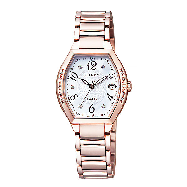 CITIZEN EXCEED シチズン ソーラー電波 腕時計 レディース エクシード  ES9385-57W 200,0