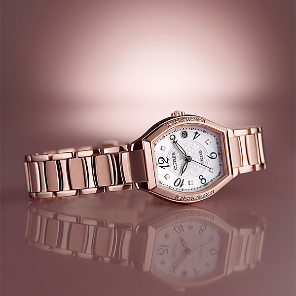 CITIZEN EXCEED シチズン ソーラー電波 腕時計 レディース エクシード  ES9385-57W 200,0
